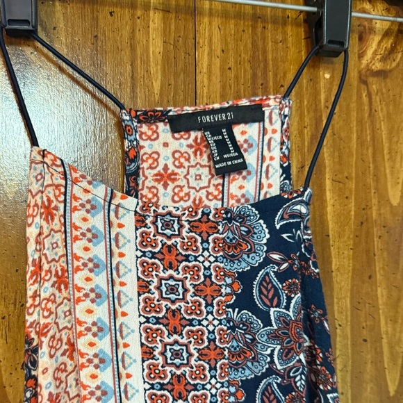 Forever 21 Bandana style paisley flowy bohemian tank top size M - Picture 5 of 5